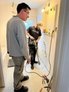 Gateway team reviewing Hamilton property for legal suite conversion feasibility