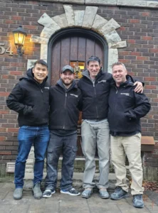  Charles Wah and Gateway Group team on a Hamilton multi-unit conversion project site 