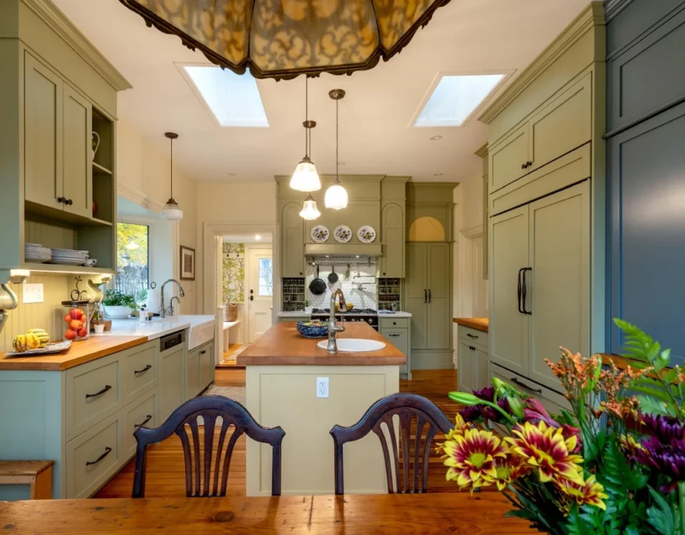 Completed kitchen renovation by Gateway Group in Hamilton Ontario — custom cabinetry and quartz countertops